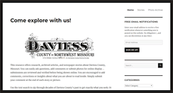 Desktop Screenshot of daviesscountyhistoricalsociety.com